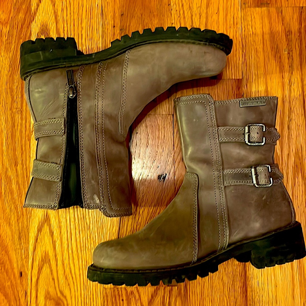 Harley Davidson Boots hood for anything, riding bike or working.